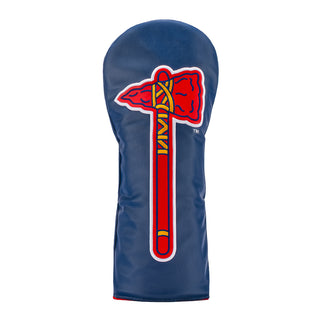 Hometown Brands MLB Atlanta Braves tomahawk blue and red officially licensed driver golf headcover.