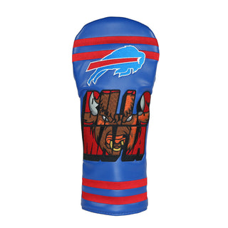 NFL New York Buffalo Bills driver golf headcover in blue, red, brown with the Bills logo.