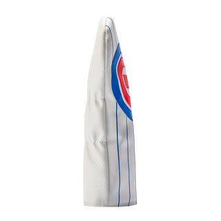Hometown Brands officially licensed Chicago Cubs white and blue pinstripe driver golf headcover.