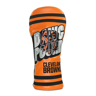 NFL Cleveland Browns Dawg Pound driver  golf headcover in orange, black and gray.