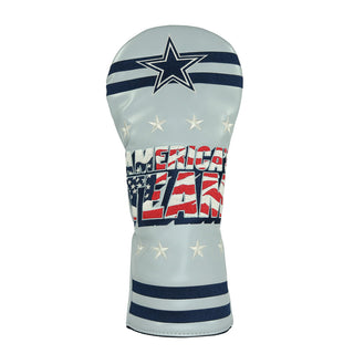 NFL Dallas Cowboy America's Team driver golf headcover, in red, white and blue.