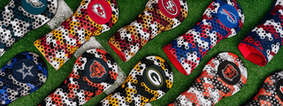 Hometown Brands x NFL officially licensed golf headcovers for drivers and fairway woods.