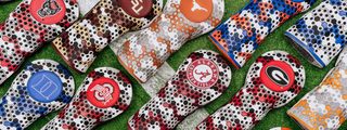 Hometown Brands NCAA college teams golf headcover collection featuring driver and fairway covers.