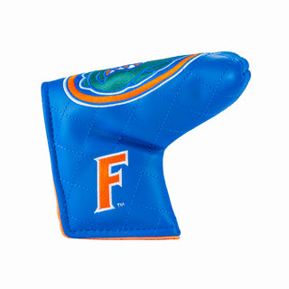 University of Florida Gators blue diamond quilt stitched blade golf headcover officially licensed. 