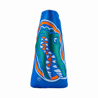 University of Florida Gators blue diamond quilt stitched blade golf headcover officially licensed. 
