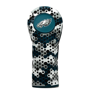 NFL Philadelphia Eagles Hex Driver Headcover in Black White Gray and Green