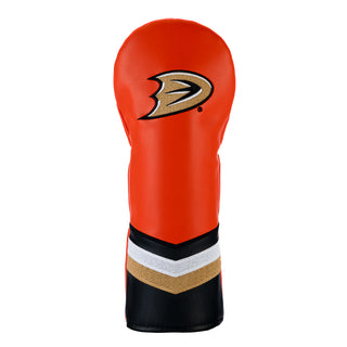 Golf club fairway headcover with Anaheim Ducks logo on a white background