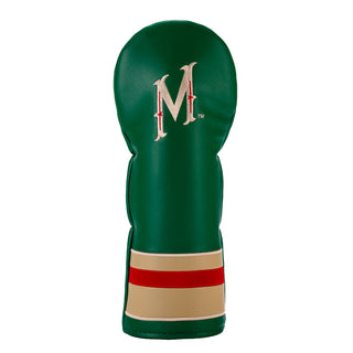 Minnesota Wild fairway wood golf headcover with green, gold and red colors.