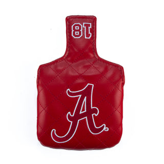 Hometown Brands x University of Alabama official red diamond stitched mallet putter golf headcover.