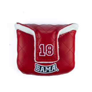 Hometown Brands x University of Alabama official red diamond stitched mallet putter golf headcover.