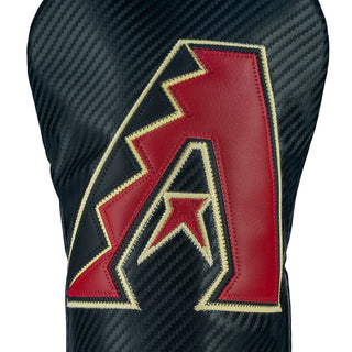 Black MLB Arizona Diamondbacks official driver golf headcover with A logo.