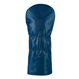 Blue Cleveland Guardians official golf driver headcover with red 'C' logo on a white background.