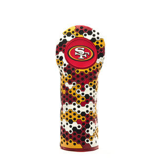 NFL San Francisco 49ers Hex Fairway wood golf Headcover in Black White Red and Yellow