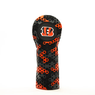 NFL Cincinnati Bengals Hex Fairway Headcover in Black Gray and Orange