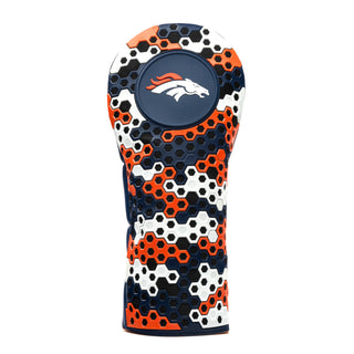 NFL Denver Broncos Hex Driver golf Headcover in Black White Orange and Blue