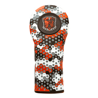 NFL Cleveland Browns Hex Driver golf Headcover in Gray White Orange and Brown