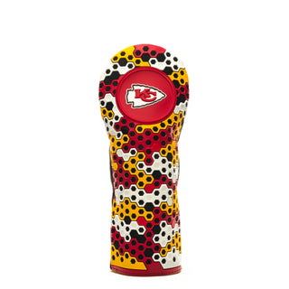 NFL Kansas City Chiefs Hex Fairway Headcover in Black Red White and Yellow