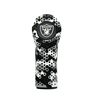 NFL Las Vegas Raiders Hex Fairway wood golf Headcover in Black White and Gray