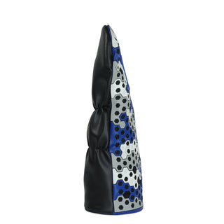 Duke University fairway headcover in white, black, gray and blue. 