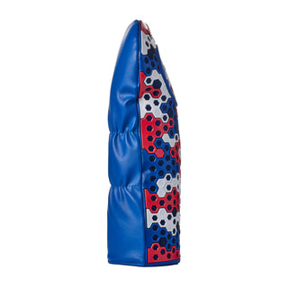 MLB Los Angeles Dodgers hex driver headcover in red, white, and blue.