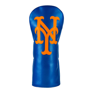 MLB official NY Mets blue and orange driver golf headcover.
