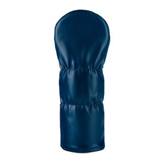 Navy blue Penn State University Nittany Lions golf fairway headcover with white text and logo on a white background