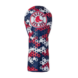 MLB Boston Red Sox driver golf headcover in white, red, and blue TPU material.