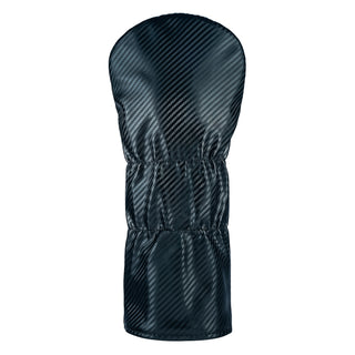 Black carbon fiber MLB SF Giants golf driver headcover with orange logo on a white background.