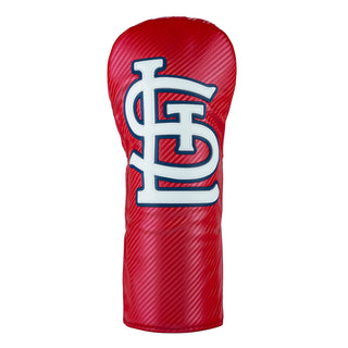 Official MLB St. Louis Cardinals Red and white driver golf headcover.