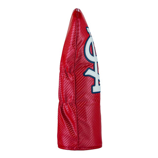 Official MLB St. Louis Cardinals Red and white driver golf headcover.