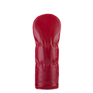 Texas A&M red fairway golf club headcover with white logos on a white background
