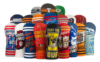 Hometown Brands officially licensed golf headcovers for NFL, MLB, NCAA and college teams.