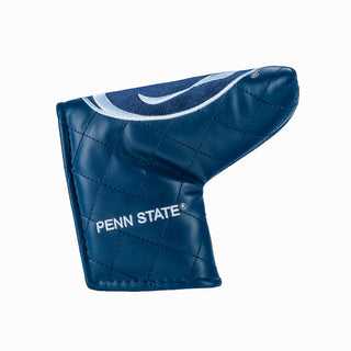 Navy blue blade golf club headcover with a Penn State Nittany Lions logo on a white background